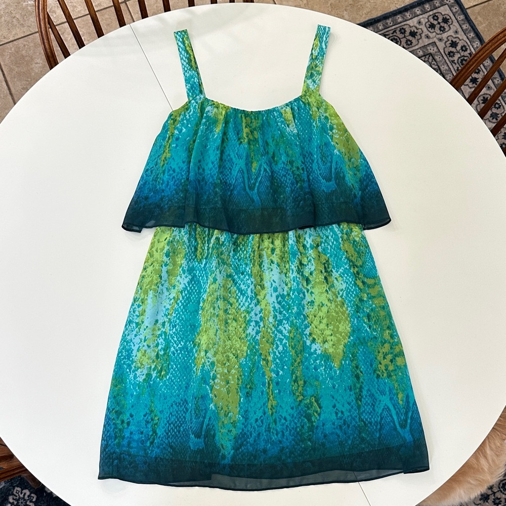 Vibrant Turquoise and Teal Dress
